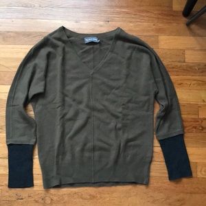 Michael Stars grey and green sweater